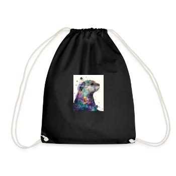 Otter Lovers Magical Sea Otter - Turnbeutel - Schwarz - Vorne