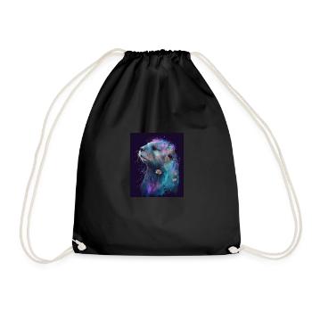 Outres Amoureux Loutre de mer magique - Sac de sport léger - noir - Devant