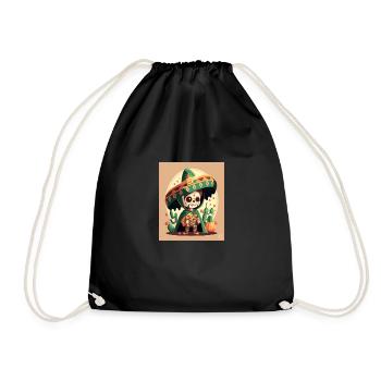 Cinco De Mayo Costume Sugar Skull Garçon Mexicain - Sac de sport léger - noir - Devant
