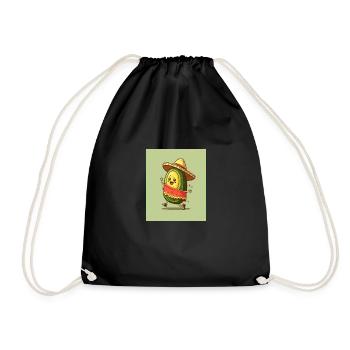 J’adore les avocats Avocat portant du sombrero - Sac de sport léger - noir - Devant