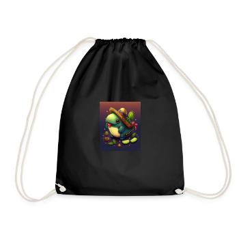 Amateur d’avocat végétalien, Amateur d’avocat, Poisson axolotl - Sac de sport léger - noir - Devant