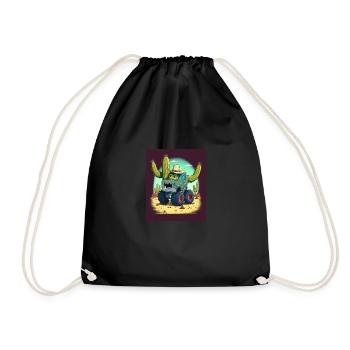 Cactus Plant Collectors Mexican Cactus Plant In A - Drawstring Bag - black - Front