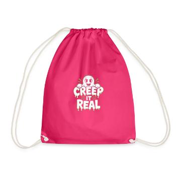 Creep It Real Halloween - Drawstring Bag - fuchsia - Front