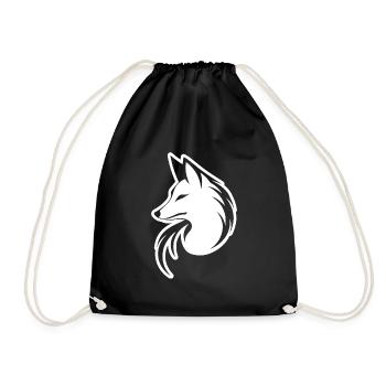 Fuchs Füchse - Turnbeutel - Schwarz - Vorne