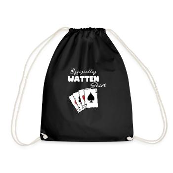 Watten Offizielles Shirt - Turnbeutel - Schwarz - Vorne