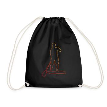 Stand up Paddle Board Pour Femmes Standup Paddle - Sac de sport léger - noir - Devant