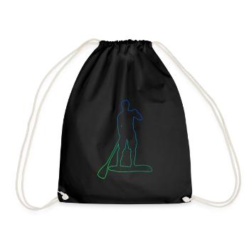 Stand up Paddling Board Damen Standup Paddling - Turnbeutel - Schwarz - Vorne