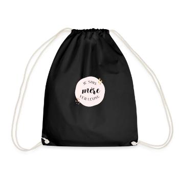 Je suis mère veilleuse - Sac de sport léger - noir - Devant