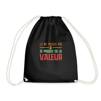I'm not getting old, I'm increasing in value - Drawstring Bag - black - Front