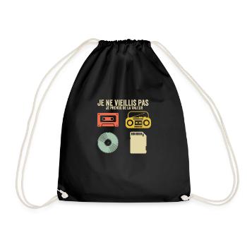 I'm not getting old, I'm increasing in value - Drawstring Bag - black - Front