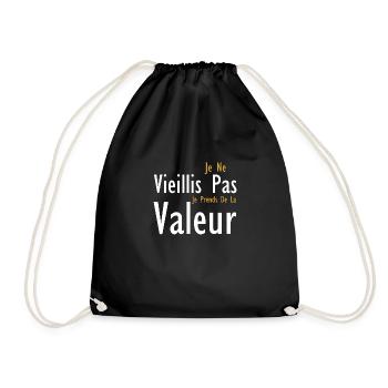 I'm not getting old, I'm increasing in value - Drawstring Bag - black - Front