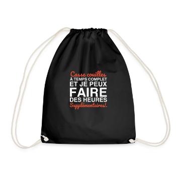 Full-time daredevils - Drawstring Bag - black - Front