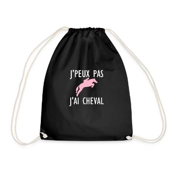 J peux pas j ai Cheval f - Sac de sport léger - noir - Devant