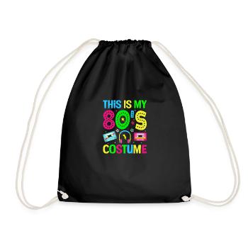 This is my 80s Costume - Retro Party - Sac de sport léger - noir - Devant