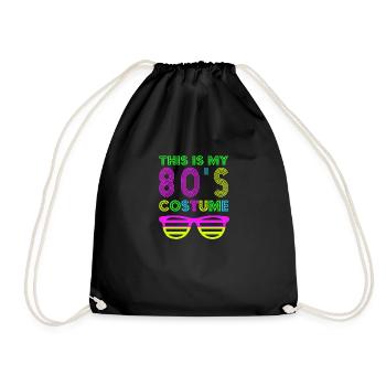 This is my 80s Costume - Retro Party - Sac de sport léger - noir - Devant