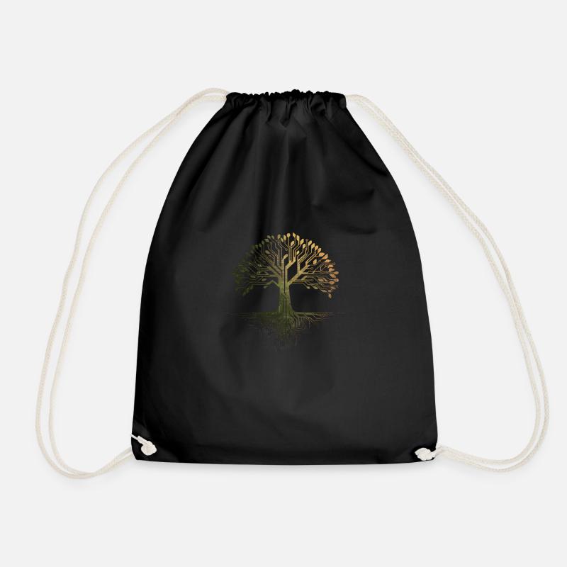 Arbre de vie viking - Sac de sport léger - noir