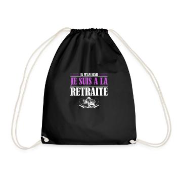 Je M'en Fish, Je suis A La Retraite - Sac de sport léger - noir - Devant