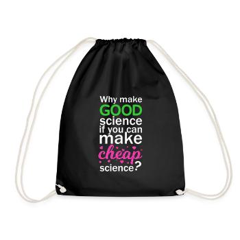 Cheap Science - Turnbeutel - Schwarz - Vorne