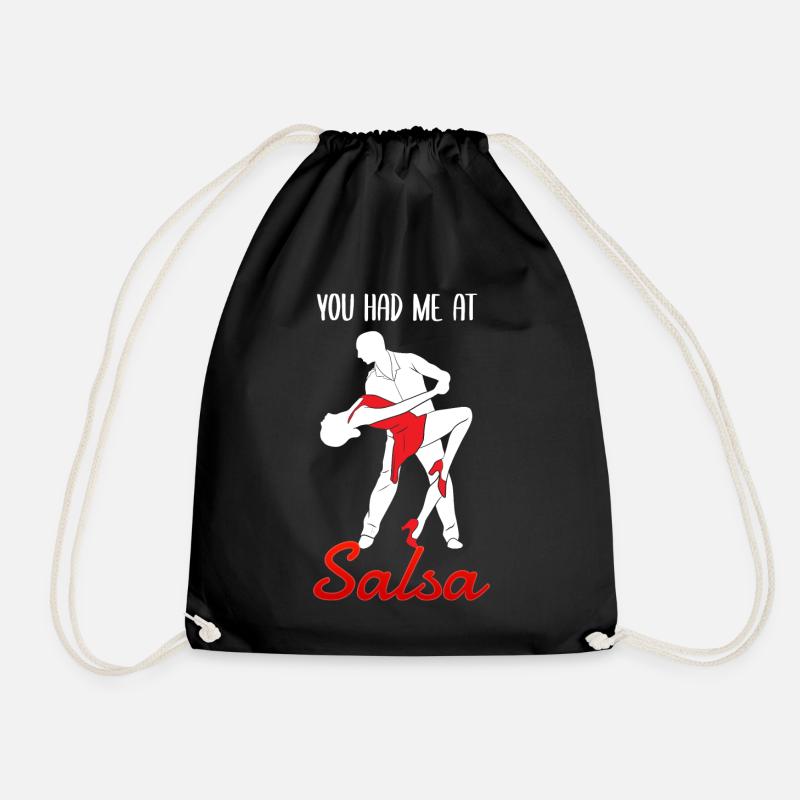 You Had Me At Salsa Tanzen Tänzer - Turnbeutel - Schwarz