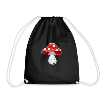 Cute mushroom T#02 - Turnbeutel - Schwarz - Vorne