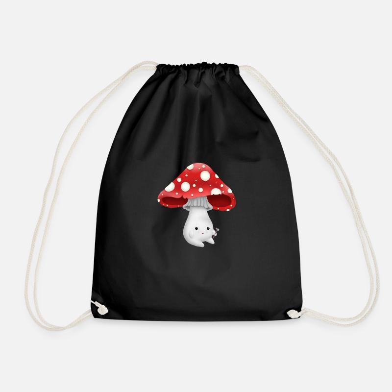 Cute mushroom T#02 - Turnbeutel - Schwarz