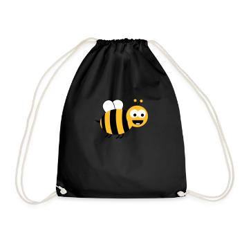 Funny Sweet Bee - Turnbeutel - Schwarz - Vorne