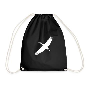 cigogne - Sac de sport léger - noir - Devant