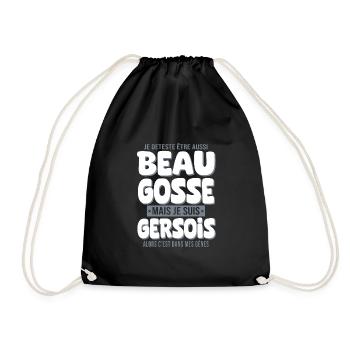 Beau gosse Gers cadeau homme gersois - Sac de sport léger - noir - Devant