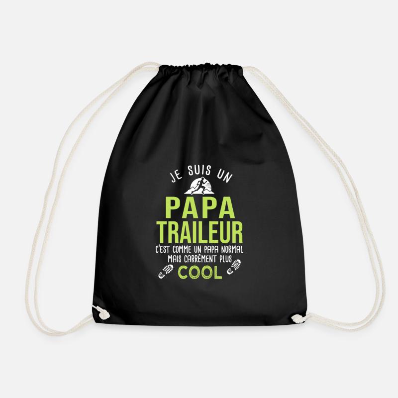 papa traieur ultra trail course à pied run - Sac de sport léger - noir