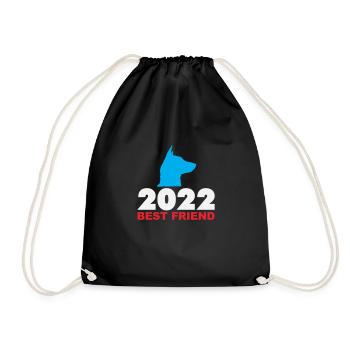 The Best Friend Mascot 2022 - Drawstring Bag - black - Front