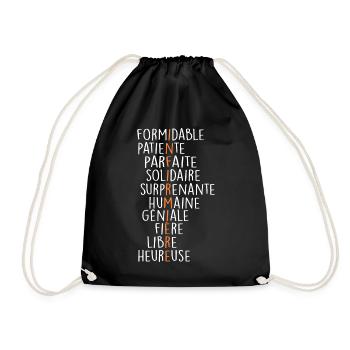 Definition of Nurse - Drawstring Bag - black - Front