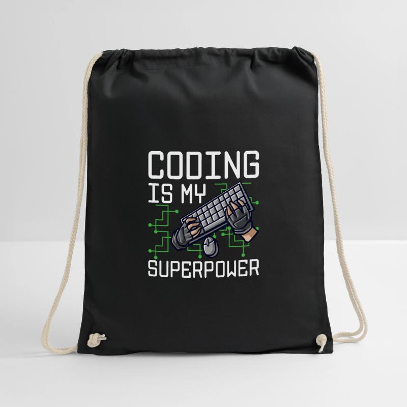 Coding Is My Superpower Programming Coder Computer Turnbeutel