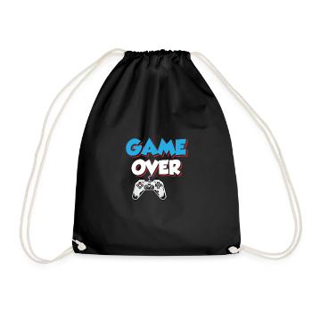 Game Over Play Again Yes No Video Game Player Gami - Turnbeutel - Schwarz - Vorne