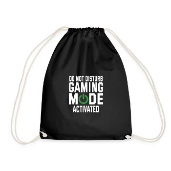 Do Not Disturb Gaming Mode Activated Video Game Pl - Turnbeutel - Schwarz - Vorne