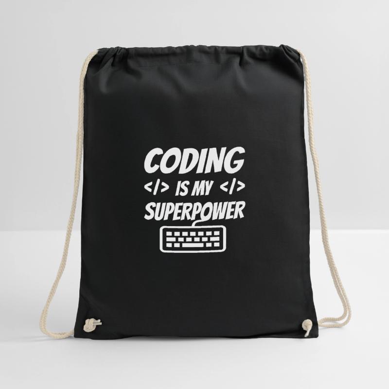 Coding Is My Superpower Programming Coder Computer Turnbeutel