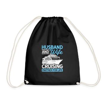 Husband And Wife Cruising Partners For Life Diver - Turnbeutel - Schwarz - Vorne