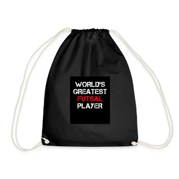 World's Greatest Futsal Player Indoor Soccer Footb - Turnbeutel - Schwarz - Vorne