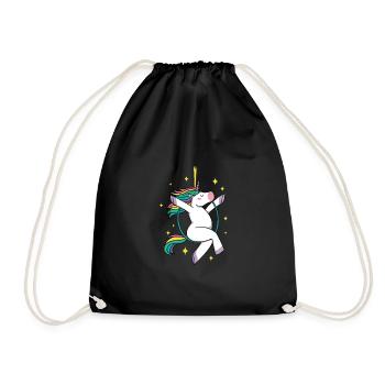 Unicorn Graphic Gymnast Gymnastics Acrobat Acrobat - Turnbeutel - Schwarz - Vorne