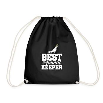 Best Animal Keeper Graphic Animal Lover Zoo Keeper - Turnbeutel - Schwarz - Vorne