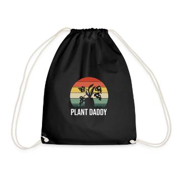 Plant Daddy Graphic Gardener Gardening Horticultur - Turnbeutel - Schwarz - Vorne