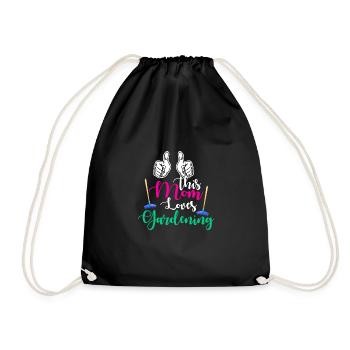 This Mom Loves Gardening Garden Horticulture Horti - Turnbeutel - Schwarz - Vorne