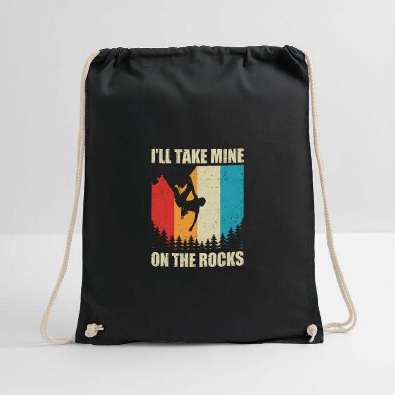 I'll Take Mine On The Rocks Bouldering Boulder Cli Turnbeutel