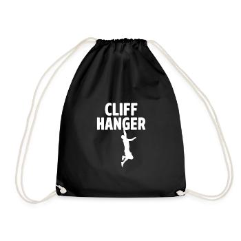 Cliff Hanger Cliff Diver Cliff Diving Tombstoning - Drawstring Bag - black - Front
