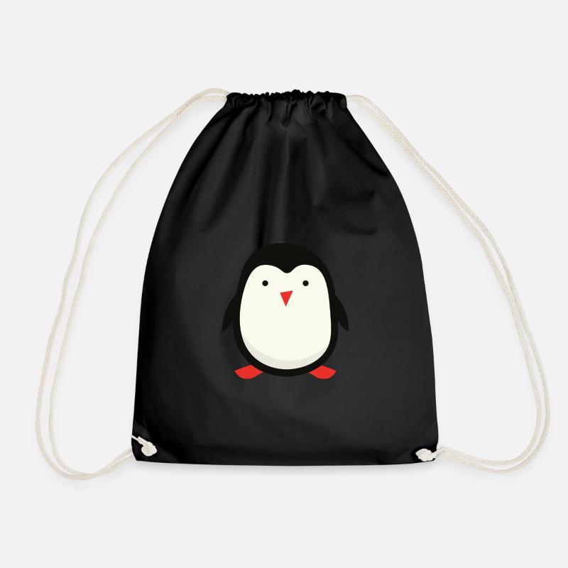 Netter kleiner Pinguin - Turnbeutel - Schwarz