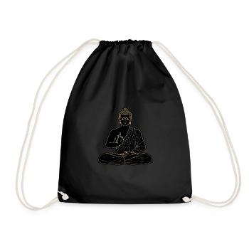 Bouddha - Sac de sport léger - noir - Devant