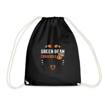 Green Bean Casserole - Turnbeutel - Schwarz - Vorne