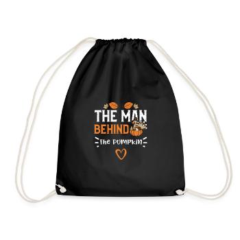 The Man Behind The Pumpkin - Turnbeutel - Schwarz - Vorne