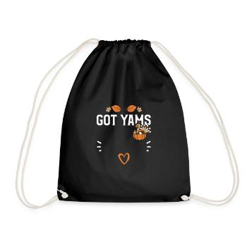 Got Yams - Action de grâce - Sac de sport léger - noir - Devant