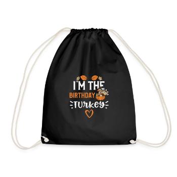 Je suis la dinde d’anniversaire - Sac de sport léger - noir - Devant