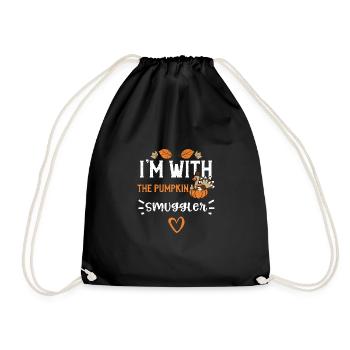 Je suis avec le contrebandier de citrouilles - Sac de sport léger - noir - Devant